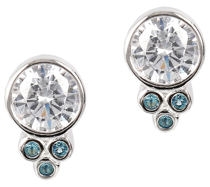 Diamonique 1.75 cttw Stud Earrings, Sterling Silver — Main view