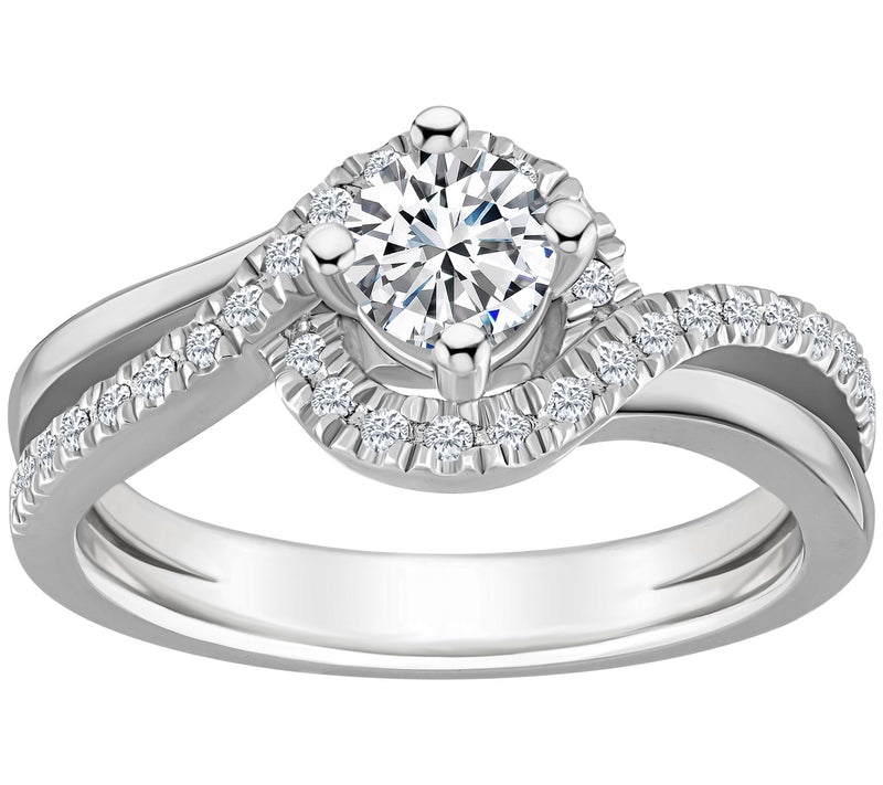 Affinity 0.75 cttw Diamond Engagement R ing, 14K Gold — View 3
