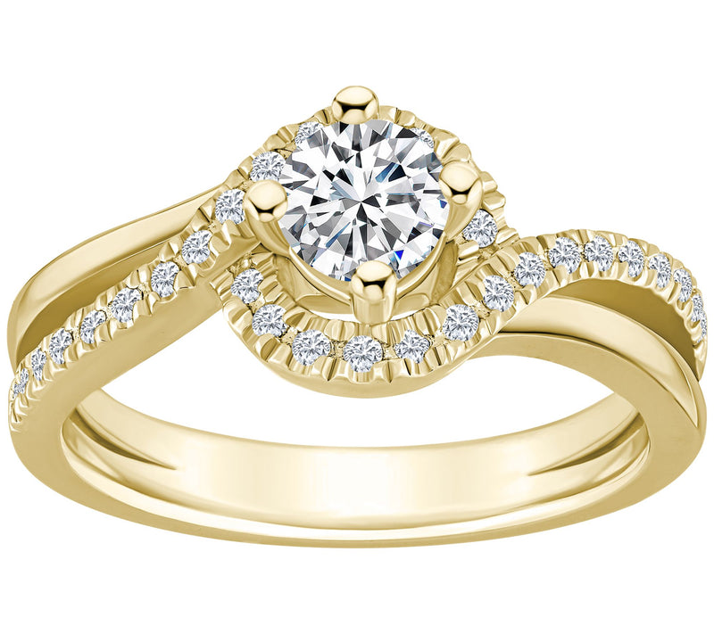 Affinity 0.75 cttw Diamond Engagement R ing, 14K Gold — View 5