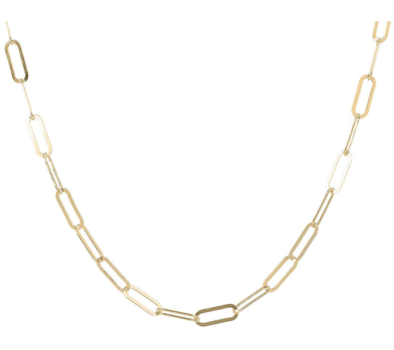 UltraFine Silver 16" Flat Paperclip Link Neckla ce, 3.3g — View 5
