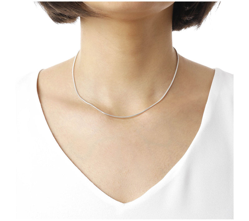UltraFine 16" Diamond Cut Snake Chain Necklace 2.9g — View 7