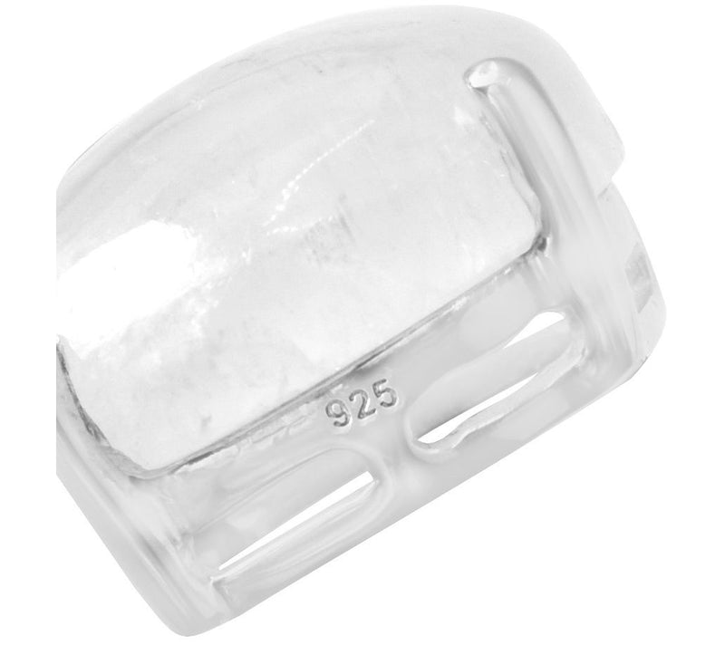 Sterling Silver Rainbow Moonstone Pendant — View 7