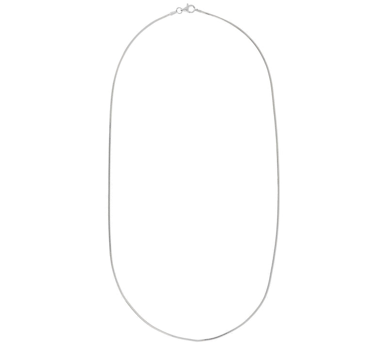 UltraFine Silver 20" Diamond Cut Snake Chain Neklace, 3.6g — View 6