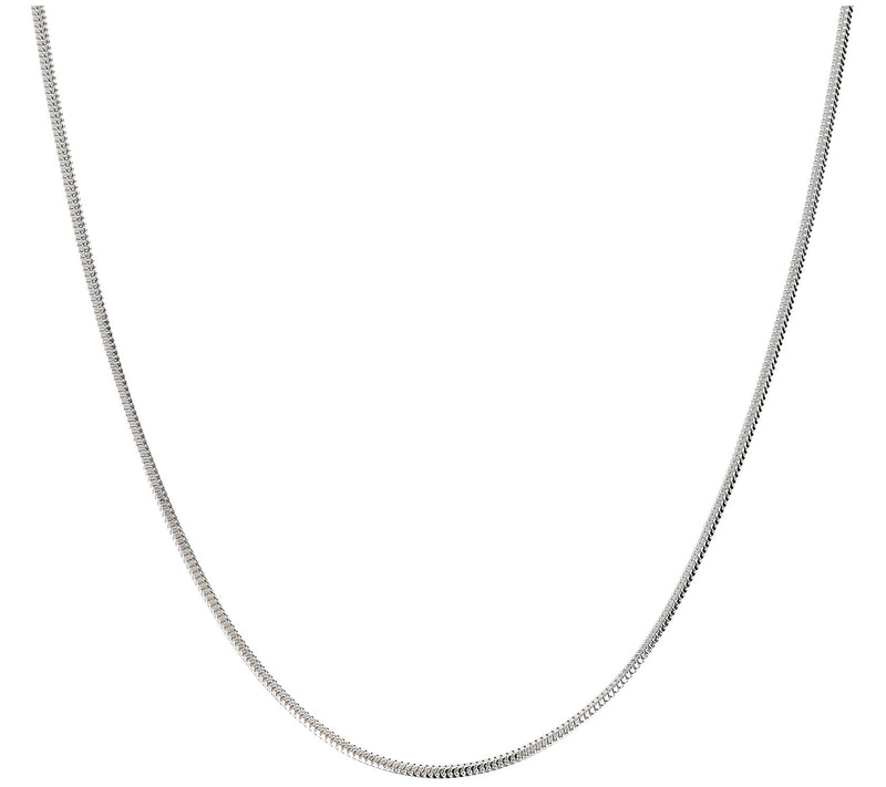 UltraFine Silver 20" Diamond Cut Snake Chain Neklace, 3.6g — View 3