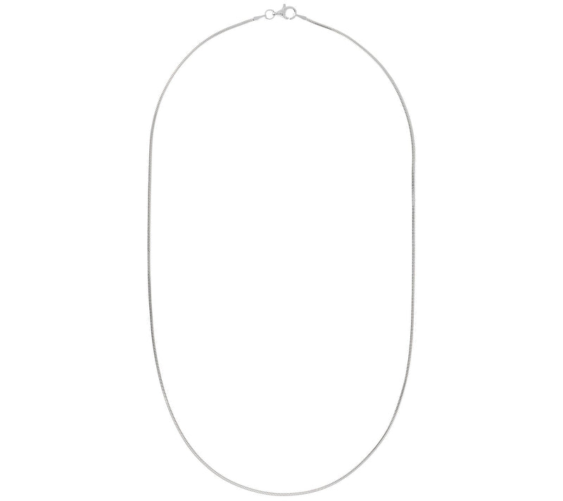UltraFine Silver 18" Diamond Cut Snake Chain Necklace, 3.4g — View 6
