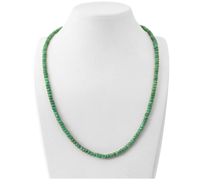 Sterling Silver Faceted Gemstone Bead Necklace — View 8