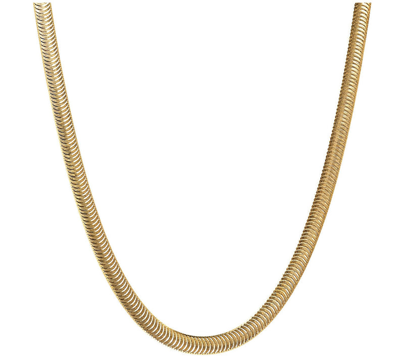 Italian Silver 18" Herringbone Link Necklace, 9.4g — Main view