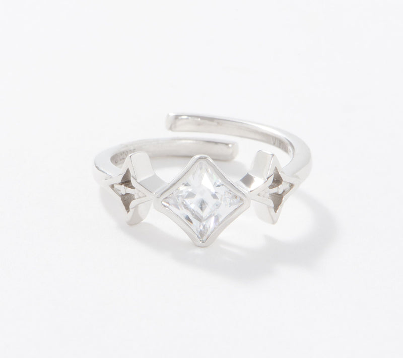 Valencia Key Key to Light Adjustable Ring, Stainless Steel — View 3