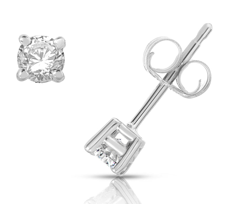 Affinity 0.25 cttw Diamond Stud Earrings, 14K G old — Main view