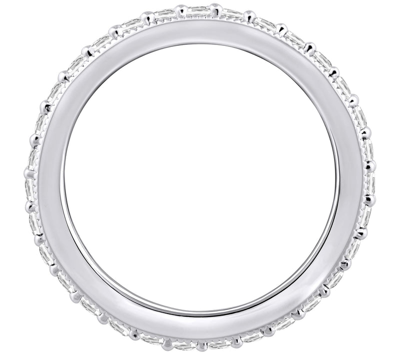 Affinity Diamonds 0.85 cttw Milgrain Eternity Band, 14K Gold — View 8