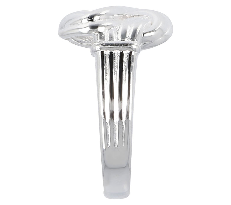 UltraFine Silver Ribbed Knot Ring — View 6
