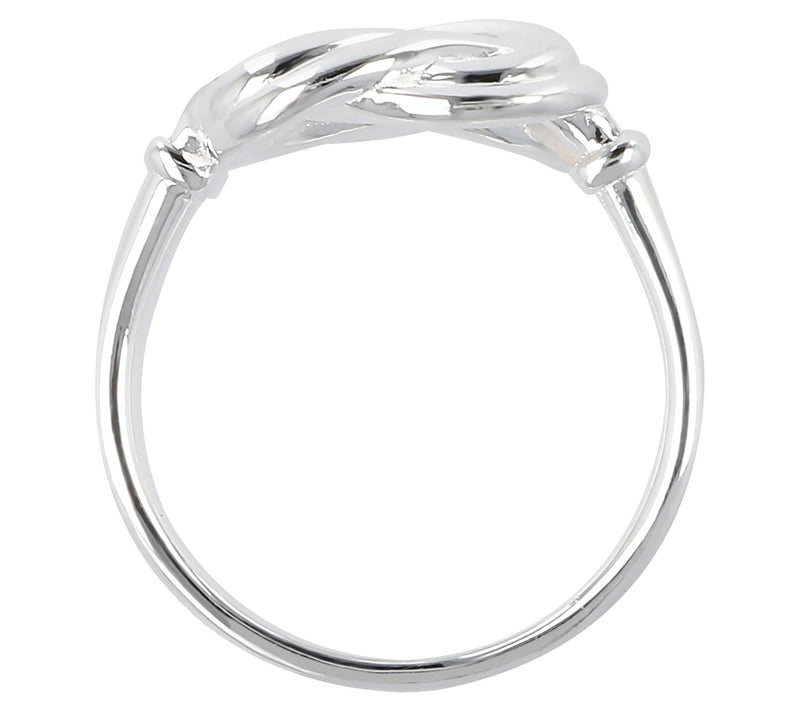 UltraFine Silver Ribbed Knot Ring — View 7