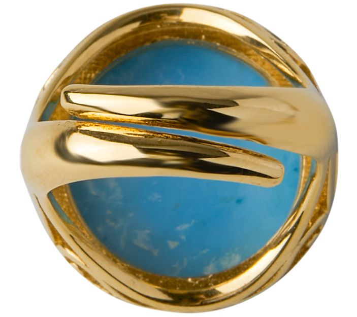 Tagliamonte 18K Gold Plated Gemstone Cameo Ring — View 6