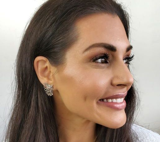 Valencia Key Roots & Wings Statement Earrings — View 7