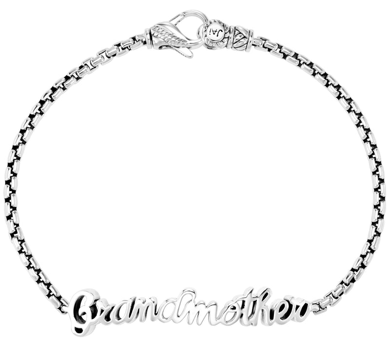 JAI Sterling Silver Grandmother 2.7mm Box C hain Bracelet — Main view