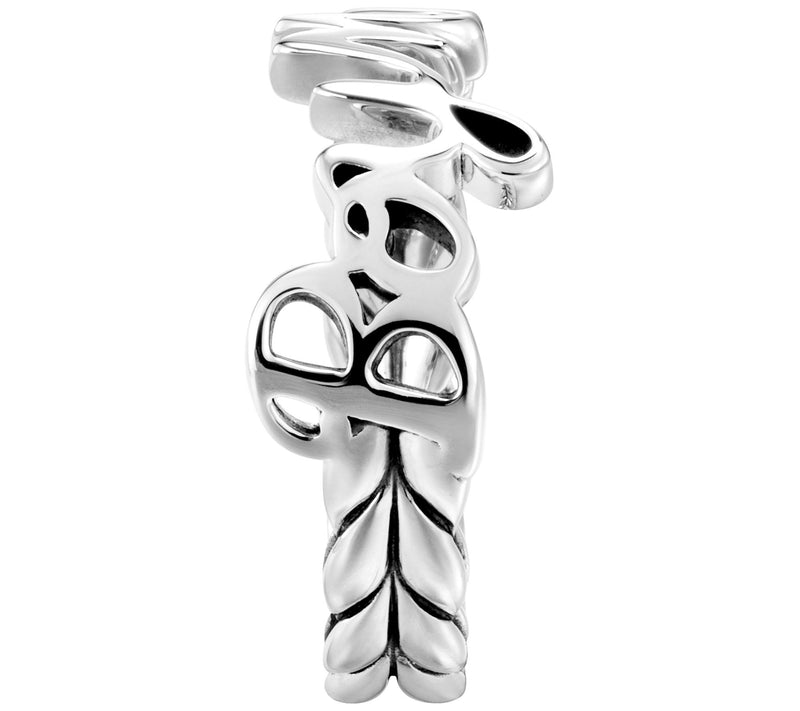 JAI Sterling Silver Boy Mom Script Ring — View 3