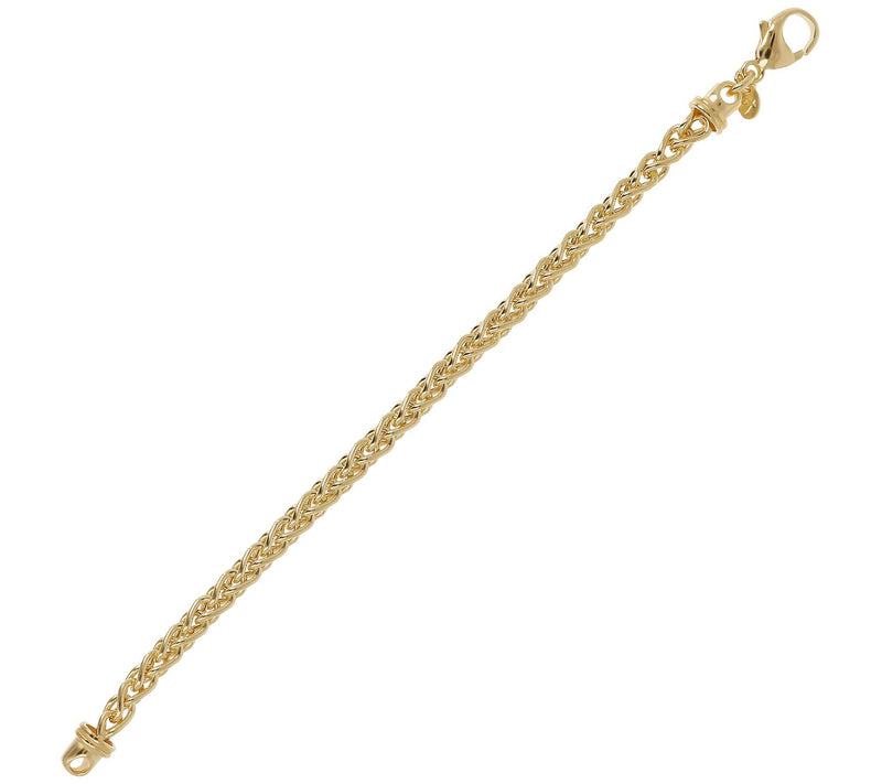 Veronese 18K Clad Polished Spiga Chain Bracelet — View 2
