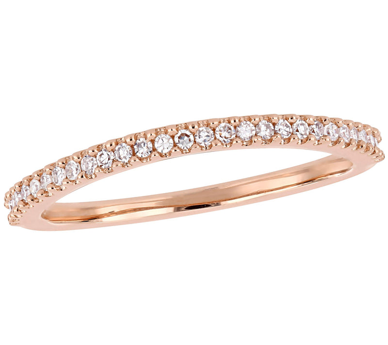 Affinity Diamonds Wedding Band, 14K Rose Gold — Main view