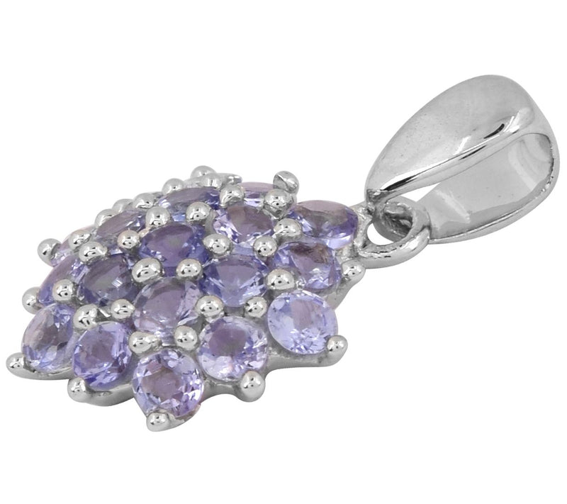 Sterling Silver 1.35 cttw Tanzanite Pendant — View 5