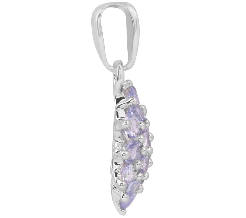 Sterling Silver 1.35 cttw Tanzanite Pendant — View 6