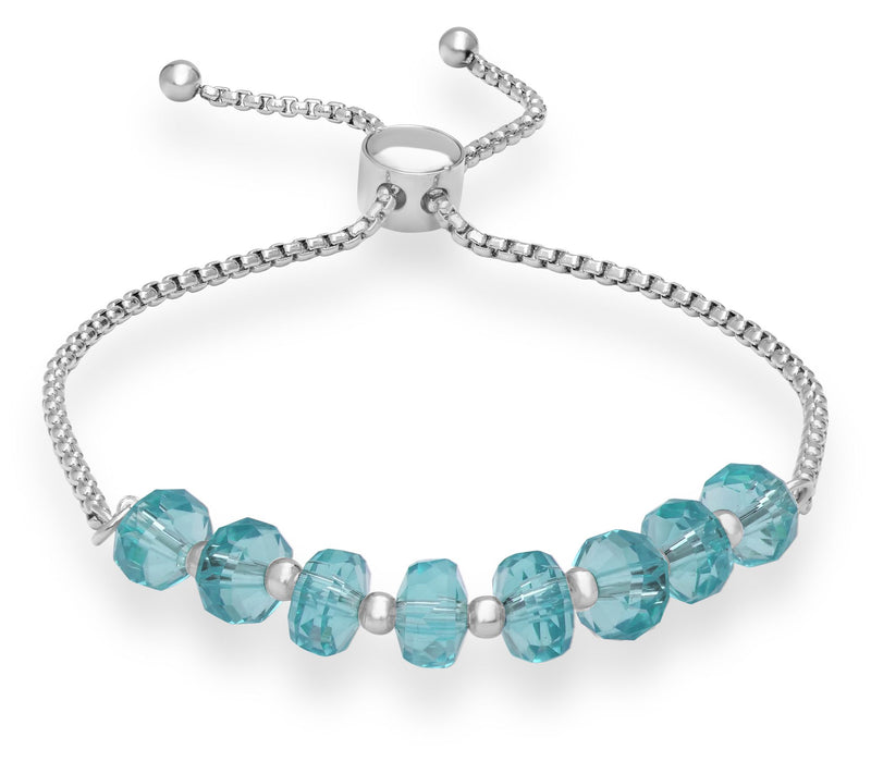 Steel by Design Crystal Birthstone Bracelet — View 17