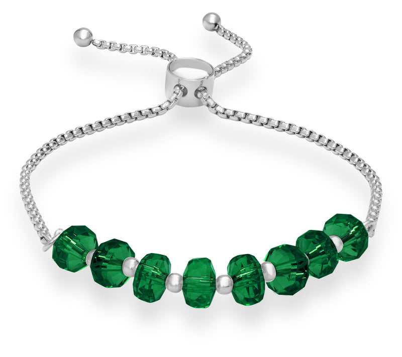 Steel by Design Crystal Birthstone Bracelet — View 19