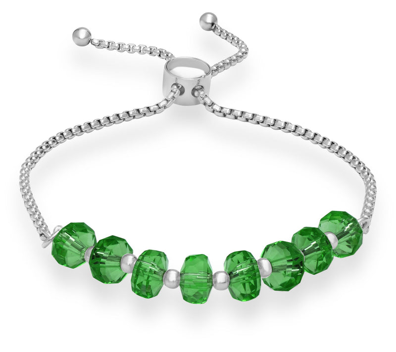 Steel by Design Crystal Birthstone Bracelet — View 22