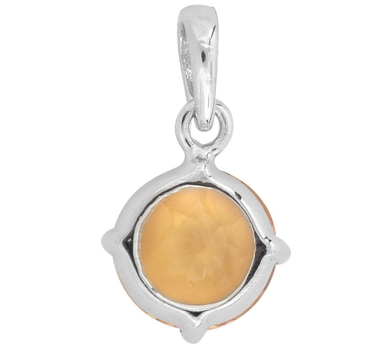 Sterling Silver 2.50 cttw Citrine Pendant — View 5