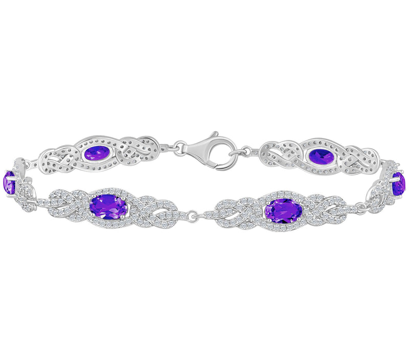 Affinity Gems Multi-Gemstone Tennis Bracelet, Sterling — View 3