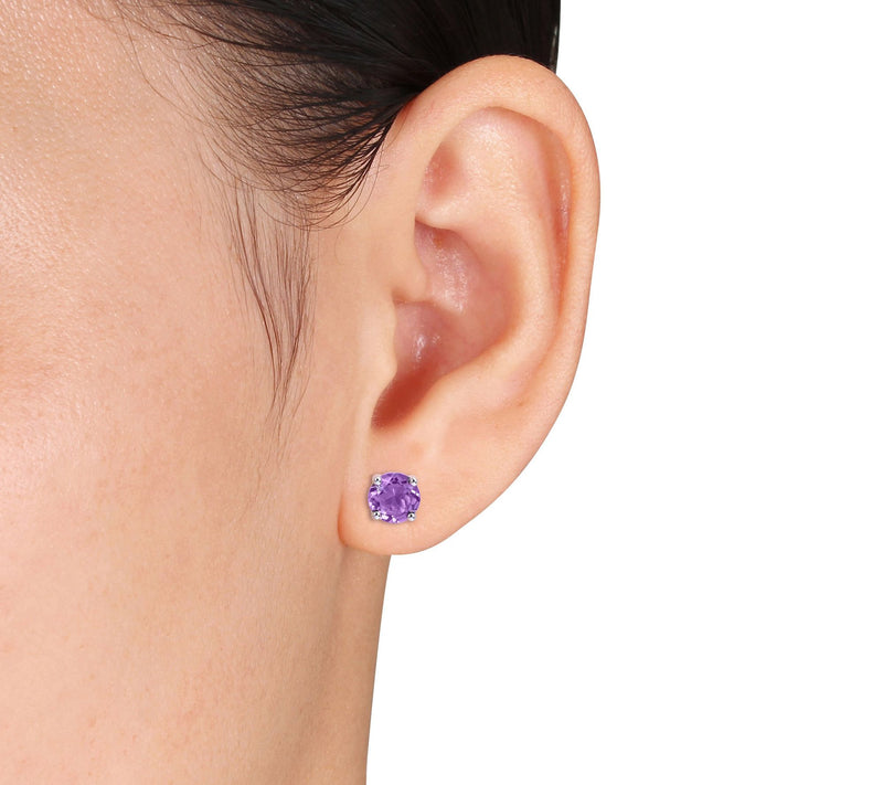Affinity Gems Amethyst Earrings & Necklace Set, Sterling — View 4
