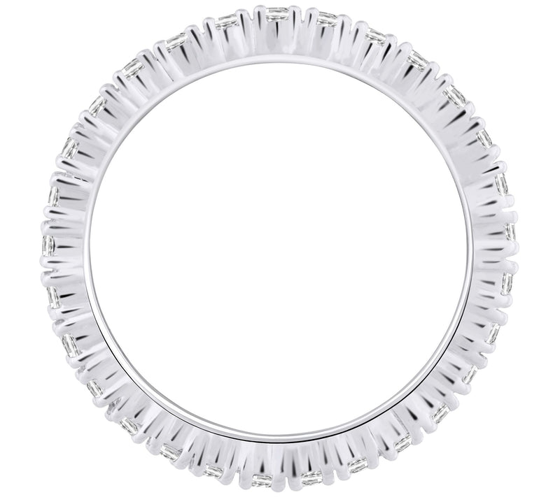 Affinity Diamonds 0.80 cttw Eternity Band, 14Kold — View 9
