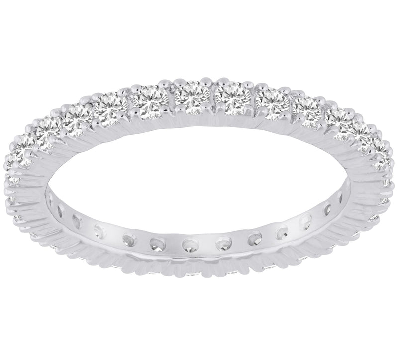 Affinity Diamonds 0.80 cttw Eternity Band, 14Kold — View 5