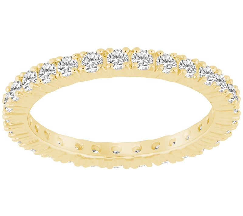 Affinity Diamonds 0.80 cttw Eternity Band, 14Kold — View 7