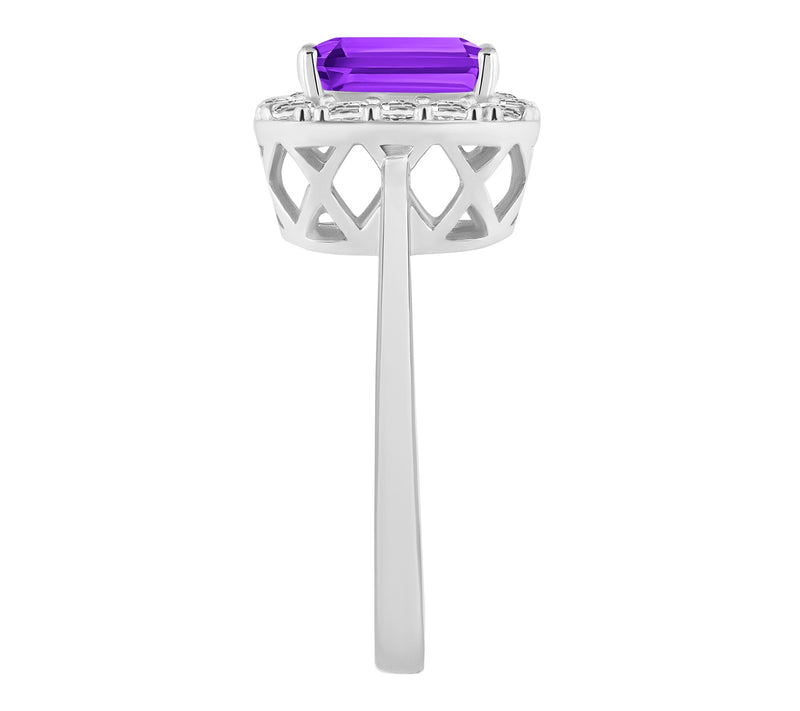 Affinity Gems Multi-Gemstone Halo Ring, Sterlin g Silver — View 13