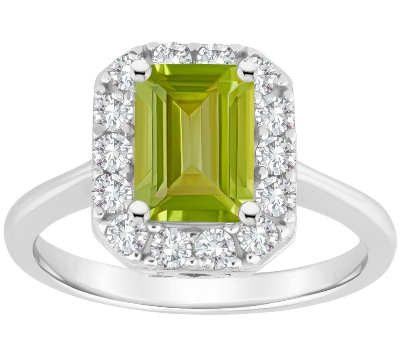 Affinity Gems Multi-Gemstone Halo Ring, Sterlin g Silver — View 11