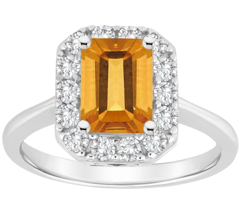 Affinity Gems Multi-Gemstone Halo Ring, Sterlin g Silver — View 7