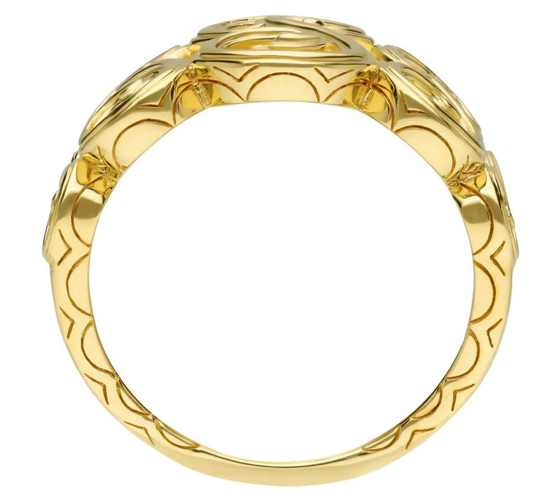 Elyse Ryan 14K Gold Clad Scroll Ring — View 3