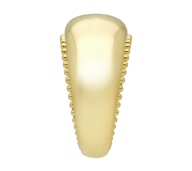 Elyse Ryan 14K Gold Clad Beaded Band Ring — View 3
