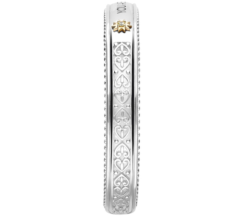 Elyse Ryan Two-Tone Sterling Silver Gemstone Inspiration Cuff — View 2