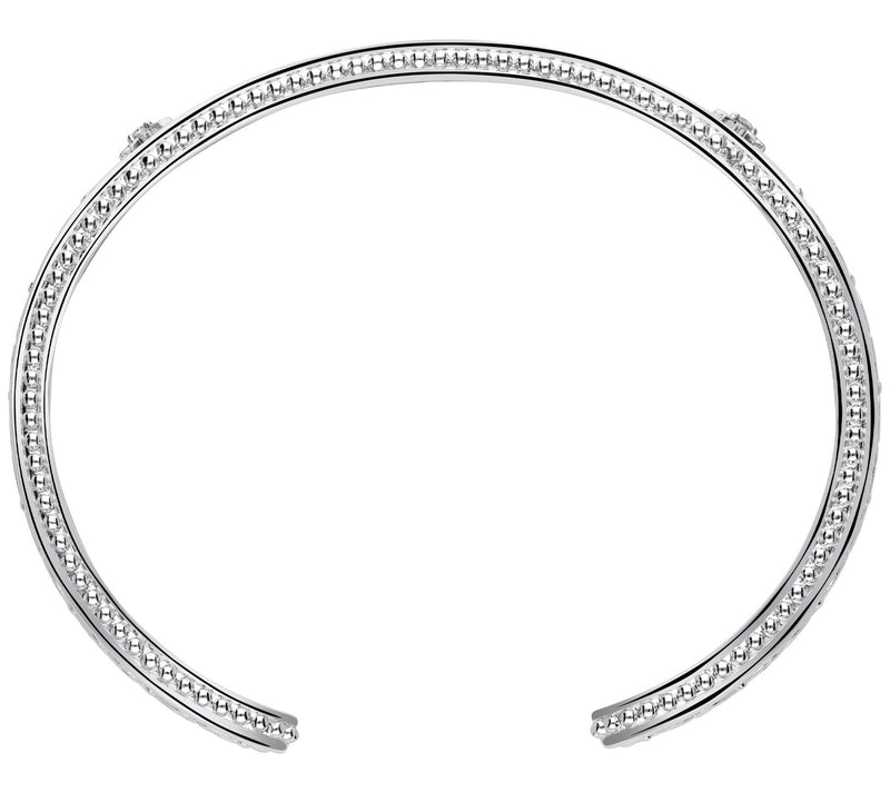 Elyse Ryan Two-Tone Sterling Silver Gemstone Inspiration Cuff — View 3