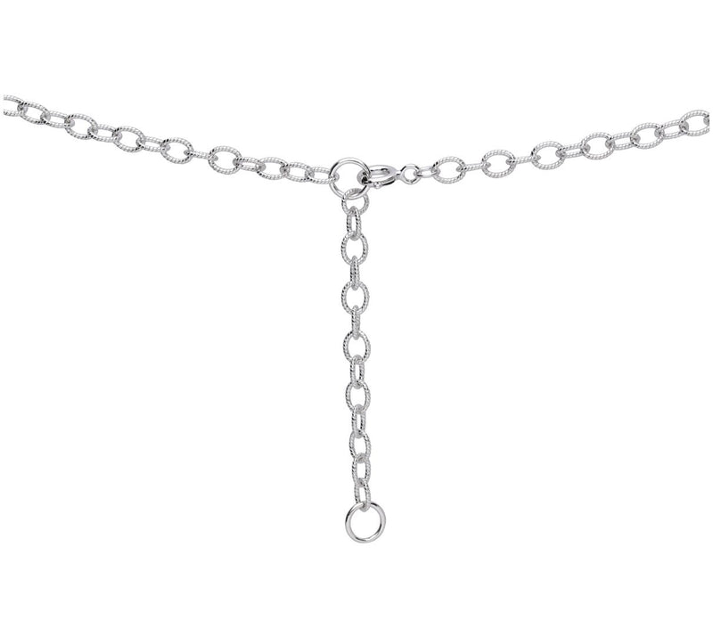 Goddaughters Sterling Silver Angel Eyes HeartNecklace — View 4