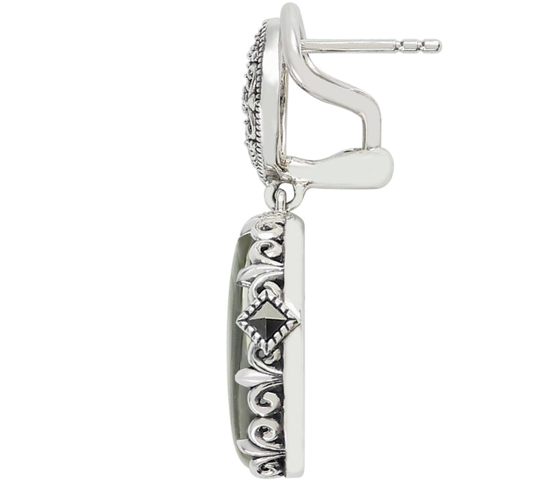 Suspicion Sterling Gemstone & Marcasite DangleEarrings — View 6