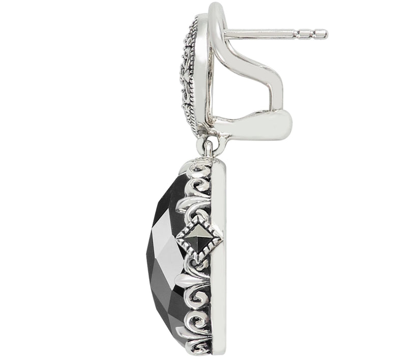 Suspicion Sterling Gemstone & Marcasite DangleEarrings — View 7