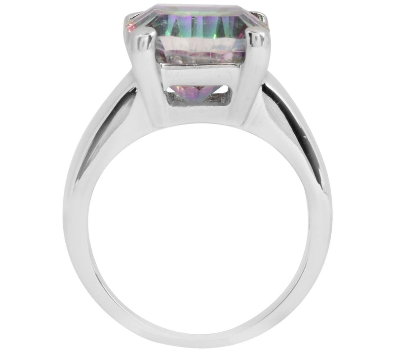 Affinity Gems 6.26 ct Green Coated Quartz Ring, Sterling — View 6