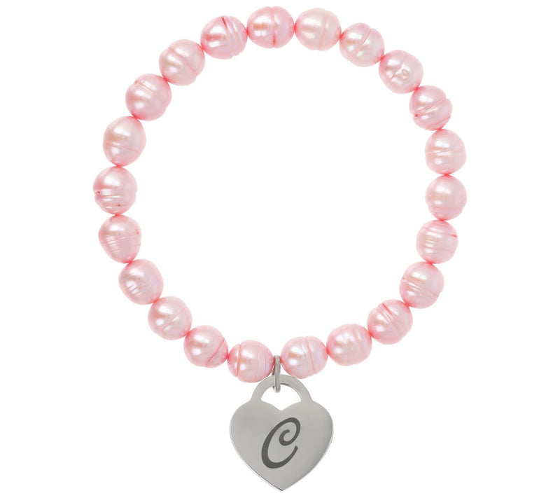 Honora Cultured Pearl Blush Initial Bracelet — View 7