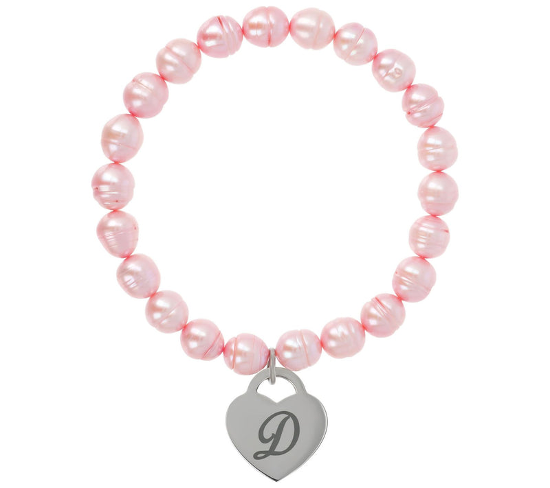 Honora Cultured Pearl Blush Initial Bracelet — View 9