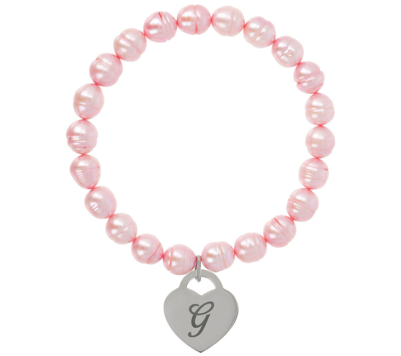 Honora Cultured Pearl Blush Initial Bracelet — View 15