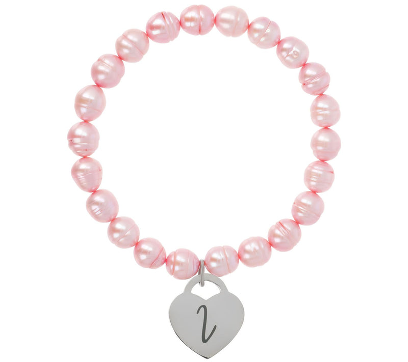 Honora Cultured Pearl Blush Initial Bracelet — View 19
