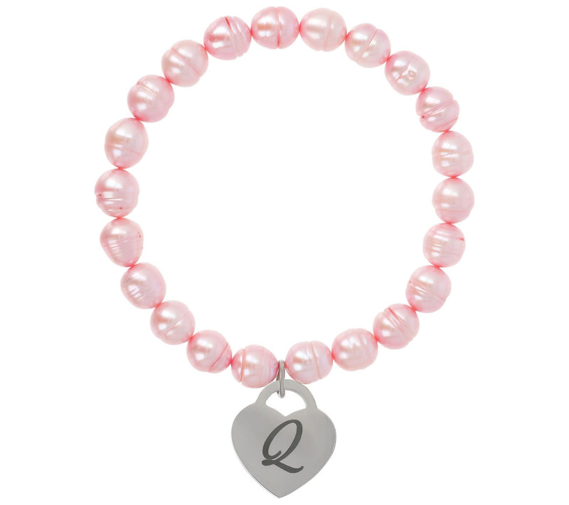 Honora Cultured Pearl Blush Initial Bracelet — View 35