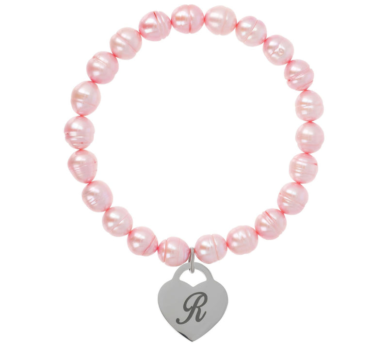 Honora Cultured Pearl Blush Initial Bracelet — View 37